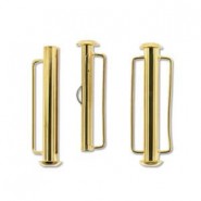 Magnetische schuif sluiting slide bar 31,5mm Goud